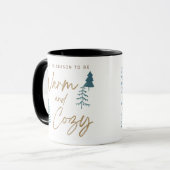Warm und gemütlich tasse (Vorderseite Links)