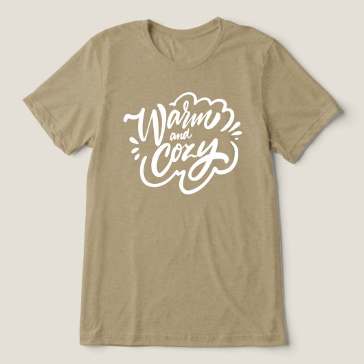 Warm und gemütlich Tri-Blend shirt (Design Vorderseite)