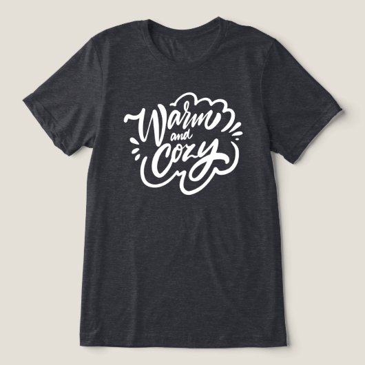 Warm und gemütlich Tri-Blend shirt (Design Vorderseite)