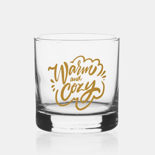 Warm und gemütlich whiskyglas (Vorderseite)