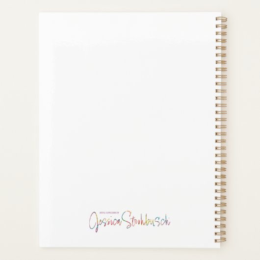 Warm- und Rosey-Planer Planer (Rückseite)