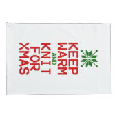 Warm und Strick für Weihnachten behalten Kissenbezug (Rückseite-Rechts)