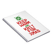 Warm und Strick für Weihnachten behalten Notizblock (Rechte Seite)