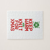 Warm und Strick für Weihnachten behalten Puzzle (Horizontal)