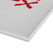 Warm und Strick für Weihnachten behalten Schneidebrett (Ecke)