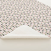 Warm up in this cozy soft brown and pink sherpadecke (3/4)