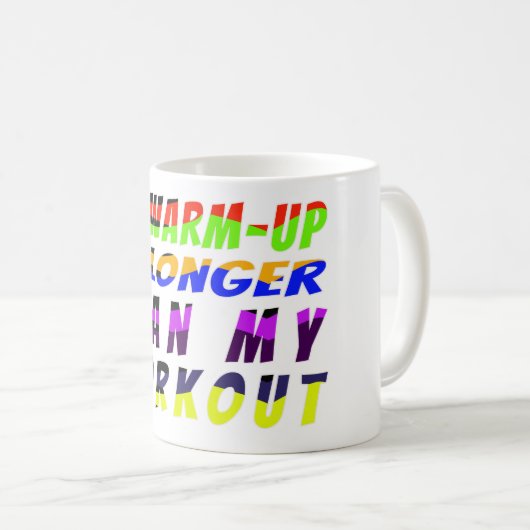 Warm-up Wins Kaffeetasse (VorderseiteRechts)