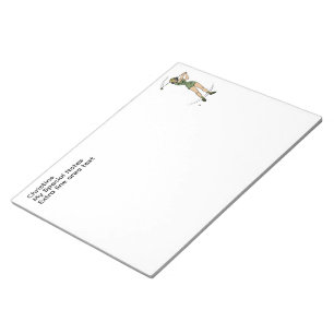 Warm Up zum Golfen Persönliche Lady Golfer Notizblock