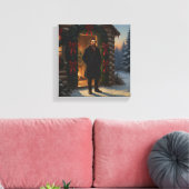 Warm Welcome: Eastman Johnson Holiday Glow Leinwanddruck (Insitu (Wohnzimmer))