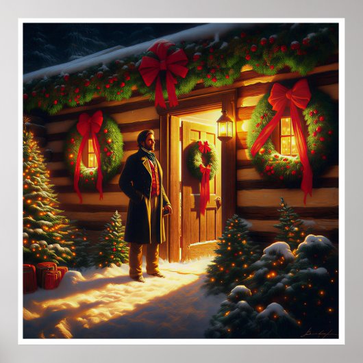 Warm Welcome: Eastman Johnson Holiday Glow Poster (Vorne)