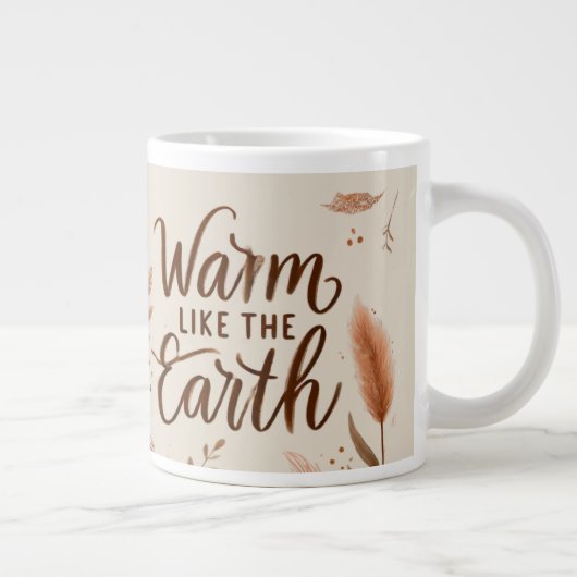 Warm wie die Tasse der Erde - Ästhetik Boho Kaffee (Rechts)