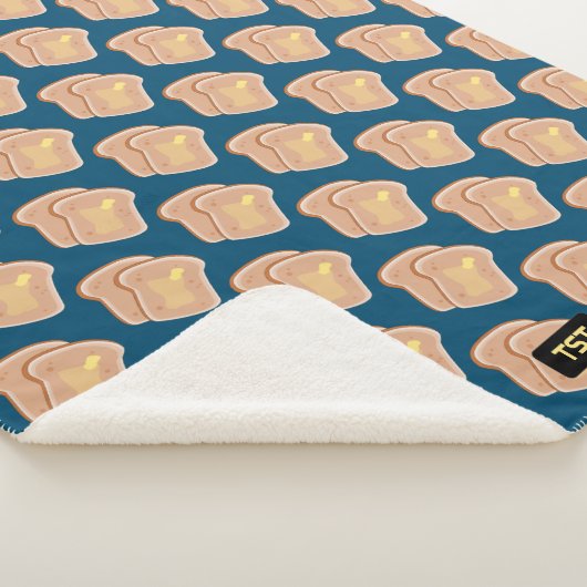 Warm wie Toast - 2 gestumpfte Scheiben - Ihre Init Sherpadecke (3/4)