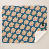 Warm wie Toast - 2 gestumpfte Scheiben - Ihre Init Sherpadecke (Vorderseite (Horizontal))