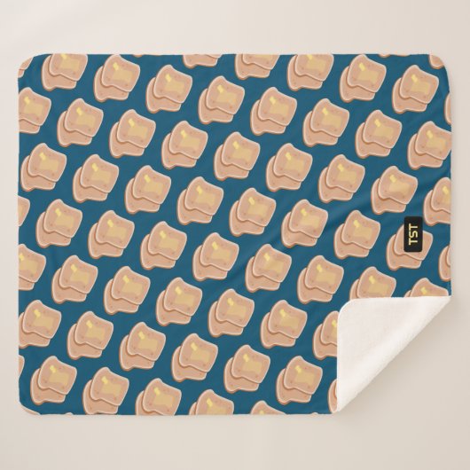 Warm wie Toast - 2 gestumpfte Scheiben - Ihre Init Sherpadecke (Vorderseite (Horizontal))