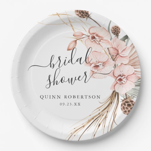 Warm Winter Orchid | BRAUTPARTY Pappteller (Vorderseite)