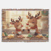  “Warm Winter Reindeer Snuggle Blanket” Decke (Vorderseite)