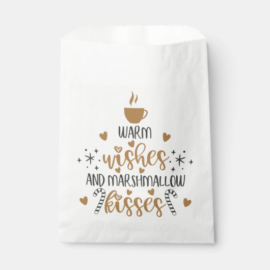 Warm Wishes and Marshmallow Kisses Geschenktütchen (Vorderseite)
