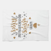 Warm Wishes and Marshmallow Kisses Geschirrtuch (Horizontal)
