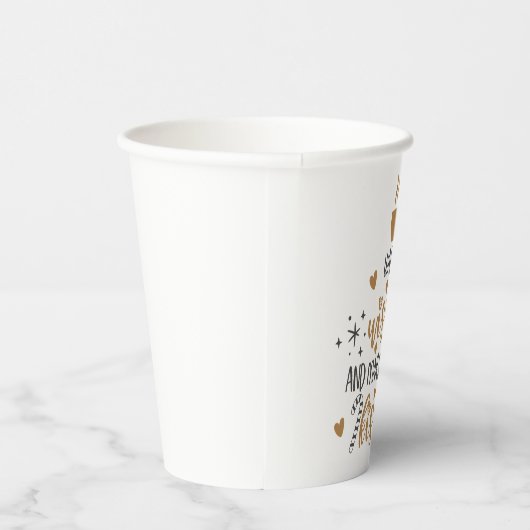 Warm Wishes and Marshmallow Kisses Paper cup Pappbecher (Rechts)