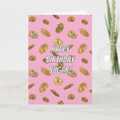 Warm Wishes Chocolate Chip Cookie Birthday Card Karte (Vorderseite)