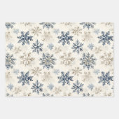 Warm Wishes Cocoa Marshmallow Snowflakes Christmas Geschenkpapier Set (Vorderseite 3)