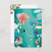 Warm Wishes Countryside Postcard Dankeskarte (Vorne/Hinten)