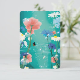 Warm Wishes Countryside Postcard Dankeskarte