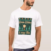 Warm Wishes & Cozy Vibes Winter Coffee T-Shirt (Vorderseite)