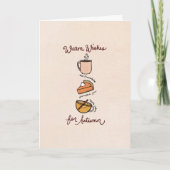 Warm Wishes for Autumn Greeting Card Karte (Vorderseite)