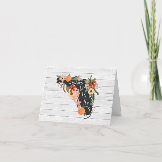 Warm Wishes From Florida Note Karte (Vorderseite)