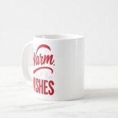 Warm Wishes Holiday Coffee Mug Kaffeetasse (Vorderseite Links)