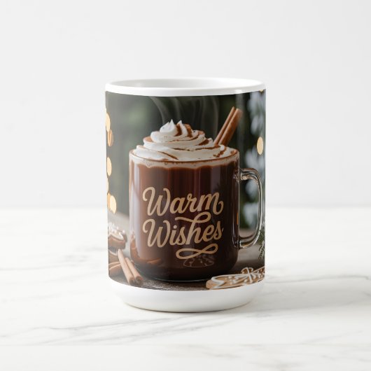 Warm Wishes Holiday Mug: Cozy Hot Chocolate Kaffeetasse (Mittel)