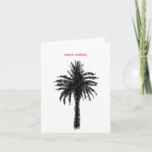 Warm Wishes Karte (Vorderseite)