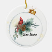 Warm Wishes Keramik Ornament (Vorne)