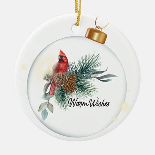 Warm Wishes Keramik Ornament (Vorne)
