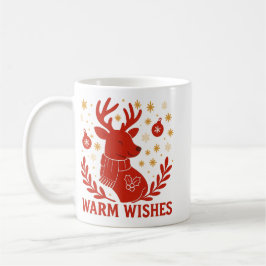 Warm wishes reindeer mug kaffeetasse