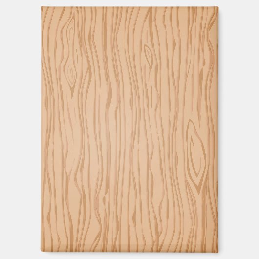 Warm Wood Grain Pattern Magnet for Fridge or Desk (Vorderseite)