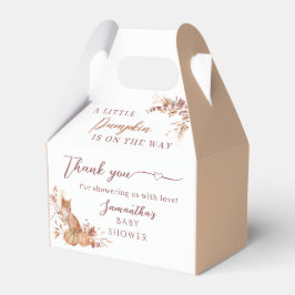 Warm Woodland Fox Pumpkin Thank You Geschenkschachtel