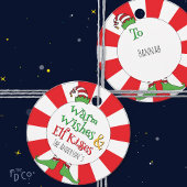 Warm Wünsche & Elf Kisses! Geschenkanhänger