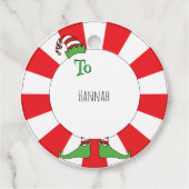 Warm Wünsche & Elf Kisses! Geschenkanhänger (Rückseite)