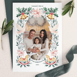 Warm wünscht botanisches Rockpferd Weihnachten