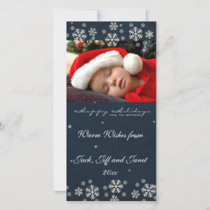 Warm wünscht Christams Foto Cards Feiertagskarte