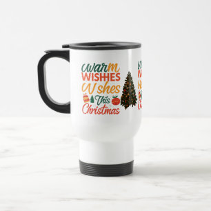 Warm wünscht diese Weihnachtsreise Mug 15 oz Reisebecher