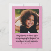 Warm wünscht Festive Cactus Holiday Card Karte (Rückseite)