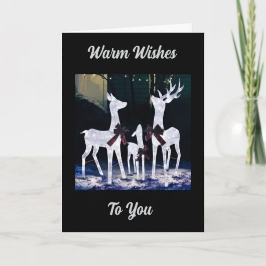 WARM WÜNSCHT IHNEN BEI CHRISTMAS KARTE (Vorderseite)
