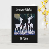 WARM WÜNSCHT IHNEN BEI CHRISTMAS KARTE (Gelbe Blume)