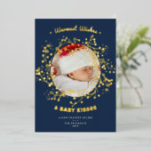 Warm wünscht Kisses Whimsical Baby Ankündigung (Stehend vorne)