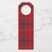 Warm wünscht Kraft & Tartan Red ID589 Flaschenanhänger (Rückseite)