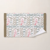 Warm wünscht Typografie rot/grün ID589 Badhandtuch Set (Handtuch)