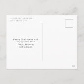 Warm wünscht Weihnachtskaktus Feiertagspostkarte (Rückseite)